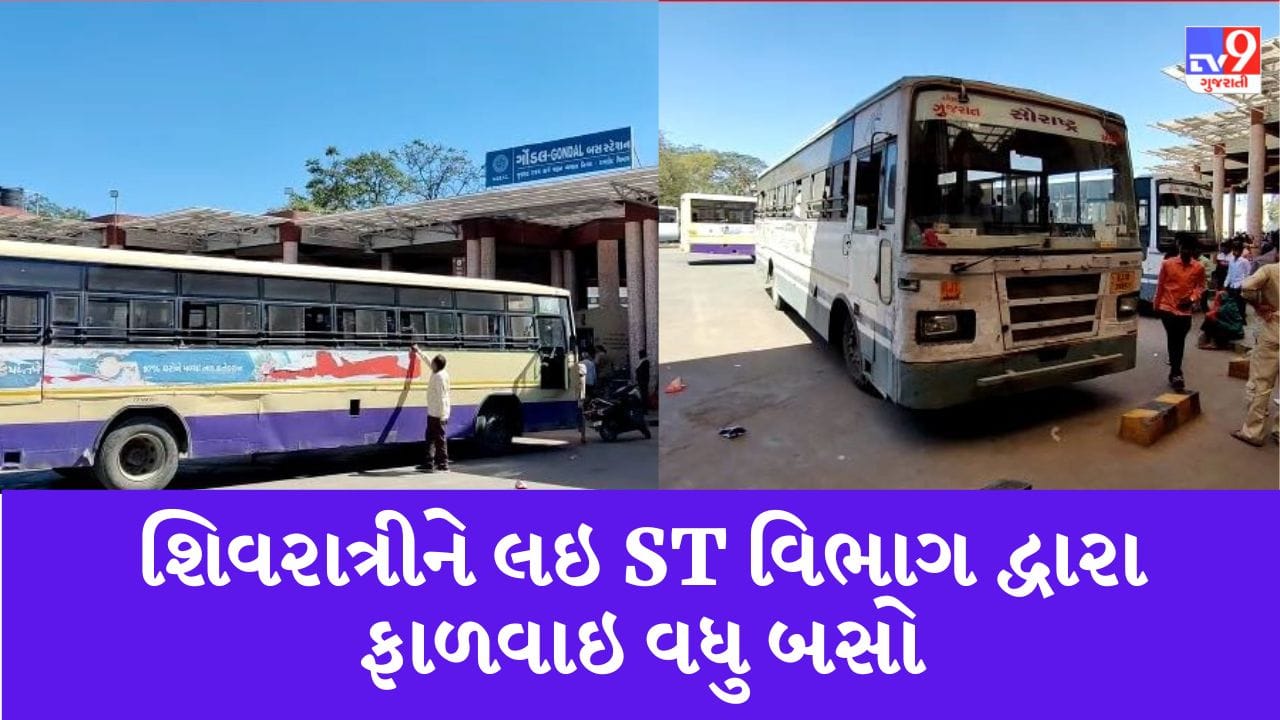 Rajkot : શિવરાત્રીના પર્વને લઇને ST વિભાગ દ્વારા દોડાવાઇ એકસ્ટ્રા બસો, જાણો કયા કયા વિસ્તારના લોકોને મળશે સુવિધા