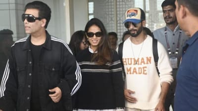 
સિદ્ધાર્થ અને કિયારાના લગ્નમાં સામેલ થવા માટે આજે ડાયરેકટર કરણ જોહર સહિત અનેક સેલેબ્રિટી જૈસલમેર પહોંચી રહ્યાં છે. વર્ષ 2019માં કબીર સિંહ ફિલ્મમાં કિયારા સાથે કામ કરનાર અભિનેતા શાહિદ કપૂર પણ કરણ જોહર સાથે જૈસલમેર પહોંચ્યો હતો. શાહિદ કપૂરની પત્ની મીરા રાજપૂત પણ તેમની સાથે એરપોર્ટ પર જોવા મળી હતી. 