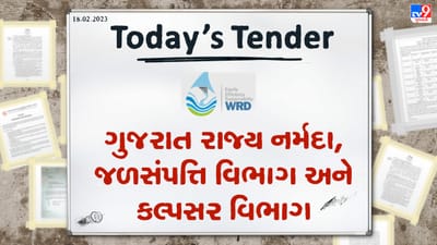 Tender Today : ગુજરાત રાજ્ય નર્મદા જળસંપત્તિ વિભાગ દ્વારા ડેમ સેફ્ટીને લગતા કામ માટે ટેન્ડર જાહેર,જાણો બીડ ખોલવાની તારીખ અને સમય