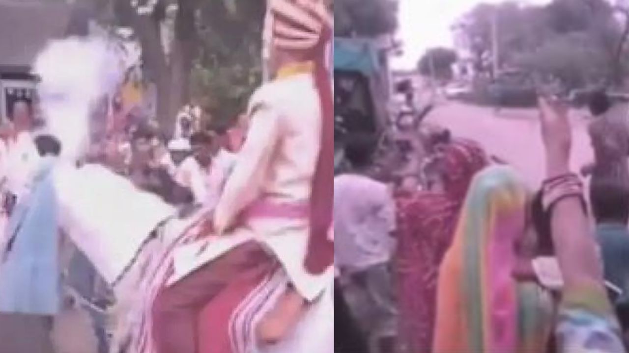 Shocking Video: લગ્નના દિવસે વરરાજાના હાલ થયા બેહાલ, વરરાજાને લઈને ભાગી ઘોડી