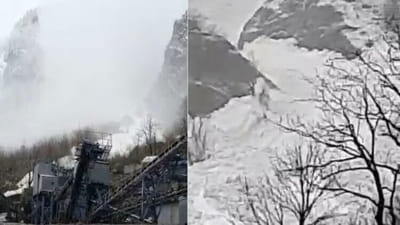 જોશીમઠ-બદ્રીનાથ હાઈવે પર તૂટતા ગ્લેશિયરનો બરફ વિખેરાયો, ગટરમાં પાણીની જેમ વહી રહ્યો બરફ, જુઓ VIDEO