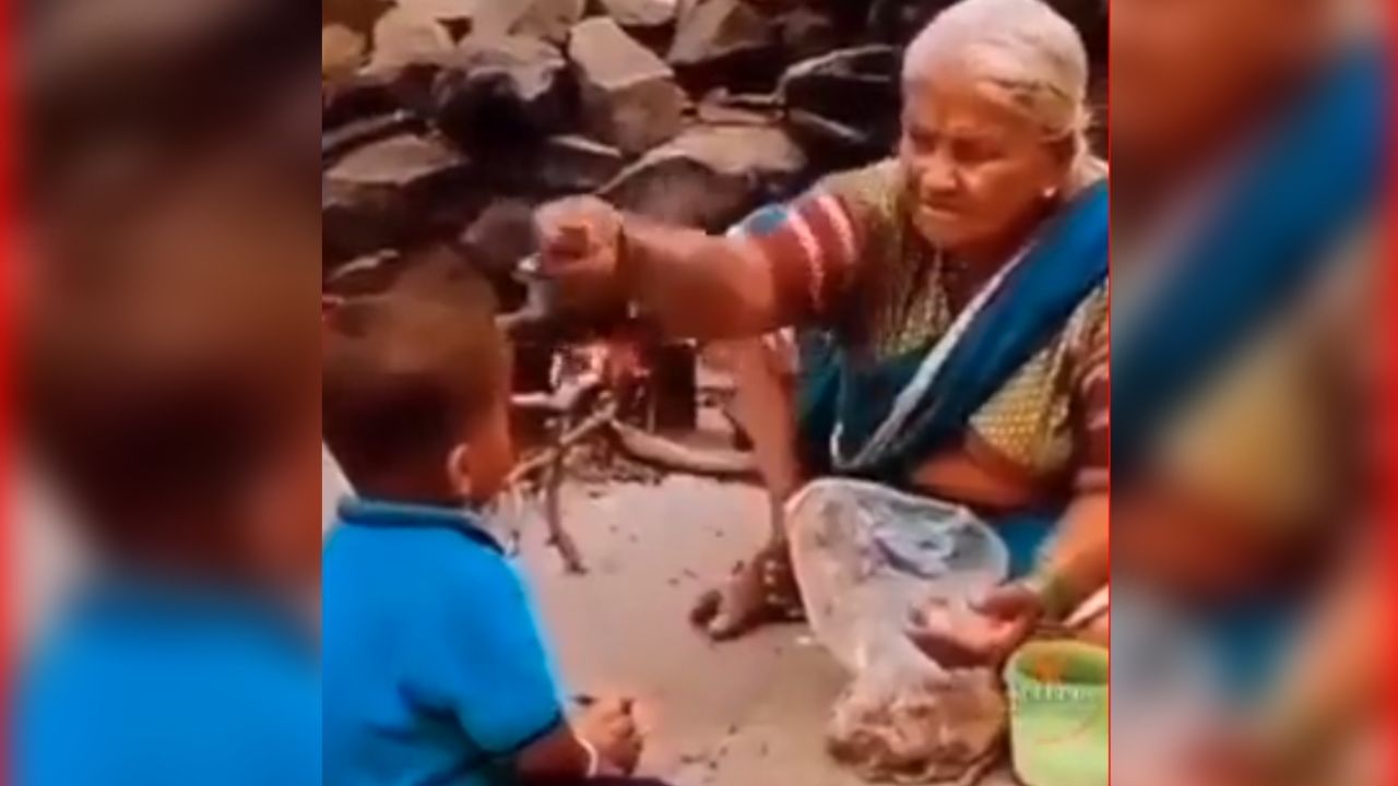 Viral Video : દાદીમા તેના પૌત્રની નજર ઉતારતો વીડિયો થયો વાયરલ, યુઝર્સને તેમના બાળપણની આવી યાદ