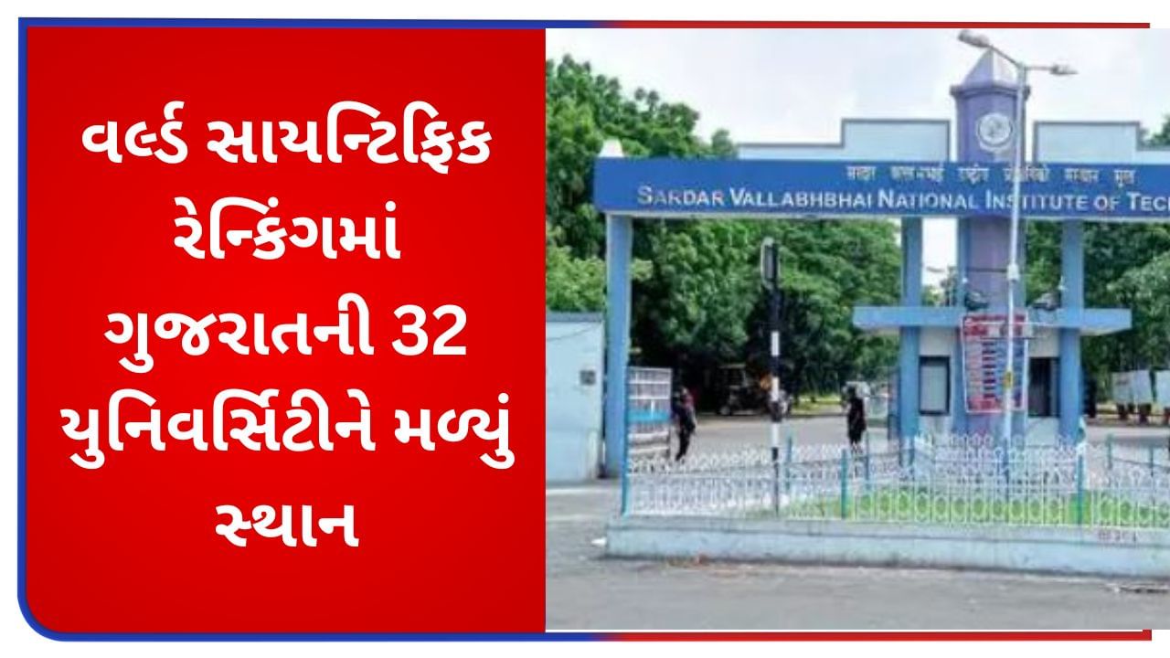 વર્લ્ડ સાયન્ટિફિક રેન્કિંગ જાહેર, ગુજરાતની 32 યુનિવર્સિટીનું રેન્કિંગમાં સ્થાન, ગુજરાતની ટોપ ટેનમાં ચાર અમદાવાદની સંસ્થા
