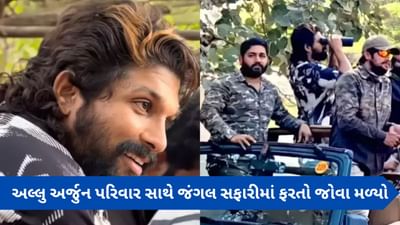 'પુષ્પા 2'ના શૂટિંગમાંથી બ્રેક લઈને અલ્લુ અર્જુન પરિવાર સાથે જંગલ સફારીમાં ફરતો જોવા મળ્યો, Video થયો વાયરલ