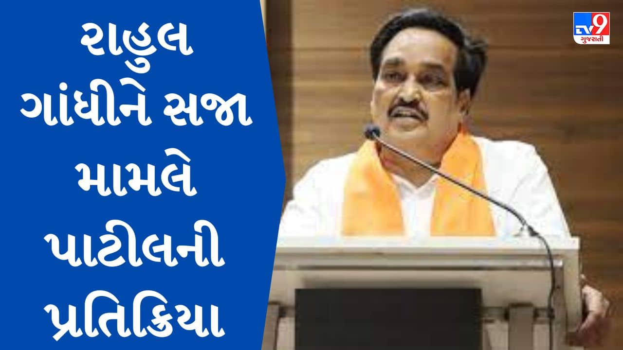 Gujarati Video : ભાજપ પ્રદેશ પ્રમુખે સી આર પાટીલે રાહુલ ગાંધીની સજા મામલે આપી પ્રતિક્રિયા, સાંભળો શું જણાવ્યુ