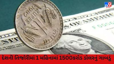 Forex Reserve : દેશની તિજોરીમાં 1 મહિનામાં 1500 કરોડ ડોલરનું ગાબડું, હવે સરકારી ખજાનામાં કેટલું ધન છે?