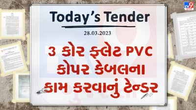 Tender Today : જુદી જુદી સાઇઝના 3 કોર ફ્લેટ PVC કોપર કેબલના કામ માટે ટેન્ડર જાહેર