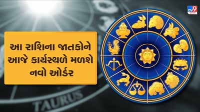 Horoscope Today Video : આ 3 રાશિના જાતકોને આજે કાર્યસ્થળે નવો ઓર્ડર મળશે, જાણો કઈ કઈ રાશિ છે, જુઓ Video