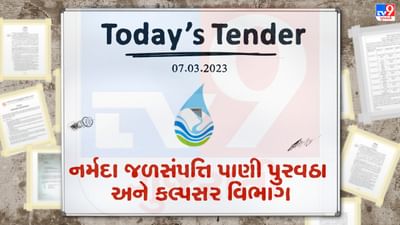 Tender Today : નર્મદા જળસંપત્તિ પાણી પુરવઠા અને કલ્પસર વિભાગ દ્વારા કન્સલ્ટન્સી સેવા પુરી પાડવા ઓનલાઇન ટેન્ડર જાહેર