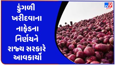 Gujarati Video : ડુંગળી ખરીદવાના નાફેડના નિર્ણયને રાજ્ય સરકારે આવકાર્યો, ગુરુવારથી સૌરાષ્ટ્રના 3 કેન્દ્રો પરથી ખરીદી કરાશે