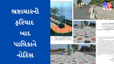 Kutchh: ભુજ એરપોર્ટ રોડ પર ચાલતા ડીવાઈડરના બ્યુટીફિકેશન કામમાં ભ્રષ્ટાચારની ફરિયાદ બાદ પાલિકાને નોટિસ ફટકારાઈ