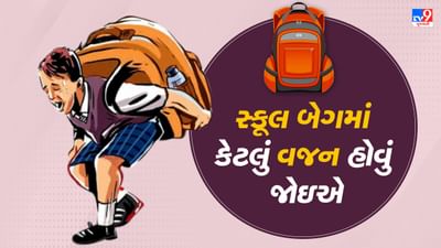 School Bag Policy : તમારું બાળક કેટલા કિલોની સ્કૂલ બેગ ઉચકી શકે છે ? વજન પ્રમાણે શું છે નિયમો