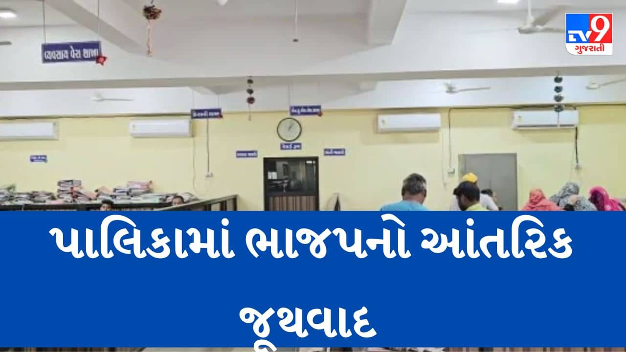 Gujarati video: ભાજપ સંચાલિત વ્યારા નગરપાલિકામાં વેરા વધારાના નિર્ણયને પગલે આંતિરક જૂથવાદ આવ્યો સામે