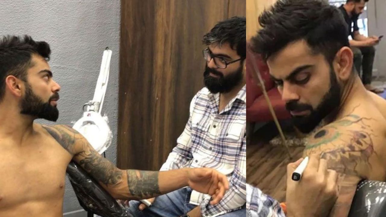Virat Kohli Tattoo It took 14 hours to get tattooed on Kohlis hand  Importance of this new tattoo  Latest Cricket News of today India