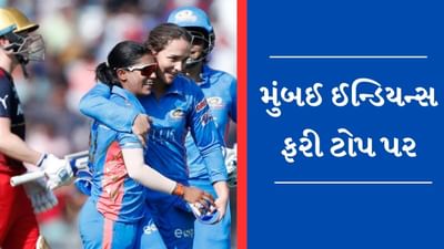 MI vs RCB WPL Match Result : બેંગ્લોર સામે મુંબઈની 4 વિકેટથી જીત, પોઈન્ટ ટેબલમાં 12 પોઈન્ટ સાથે ફરી ટોપ પર પહોંચ્યુ