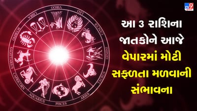 Horoscope Today Video : આ 3 રાશિના જાતકોને આજે વેપારમાં મોટી સફળતા મળવાની સંભાવના , જાણો કઈ કઈ રાશિ છે, જુઓ Video