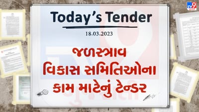 Tender Today : સાબરકાંઠા જિલ્લામાં સમાવિષ્ટ જળસ્ત્રાવ વિકાસ સમિતિઓના કામ માટે ટેન્ડર જાહેર, આ કામોની અંદાજીત કિંમત લાખો રુપિયામાં