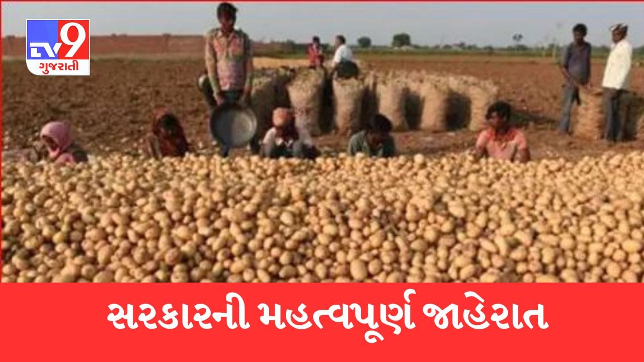 Gandhinagar : ડુંગળી-બટાકાના ખેડૂતો માટે કૃષિમંત્રીની મહત્વપૂર્ણ જાહેરાત, ડુંગળીમાં 70 કરોડ અને બટાકામાં 240 કરોડની સહાયની જાહેરાત Gandhinagar : ડુંગળી-બટાકાના ખેડૂતો માટે કૃષિમંત્રીની મહત્વપૂર્ણ જાહેરાત, ડુંગળીમાં 70 કરોડ અને બટાકામાં 240 કરોડની સહાયની જાહેરાત