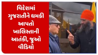 વિદેશની ધરતી પર ગુજરાતીને ધોળા દિવસે ધમકાવતો ખાલિસ્તાની, જુઓ Viral Video