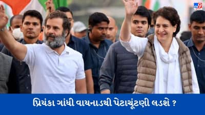 પ્રિયંકા ગાંધી વાયનાડ પરથી પેટાચૂંટણી લડશે? રાહુલ ગાંધી અદાણી કેસ મામલે ધ્યાન કેન્દ્રિત કરશે?