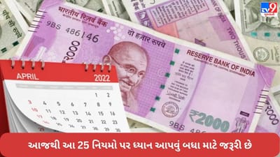 અરે ભાઈ, જરા જોઈને !… 5, 10 નહીં, આજથી આખા 25 નિયમો બદલાઈ ગયા, વાંચો ફુલ લિસ્ટ