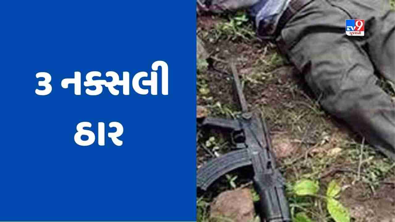 Naxal Encounter: મહારાષ્ટ્રમાં એન્કાઉન્ટર, 3 નક્સલી ઠાર, 38 લાખનું હતુ ઈનામ, હથિયારો પણ મળી આવ્યા