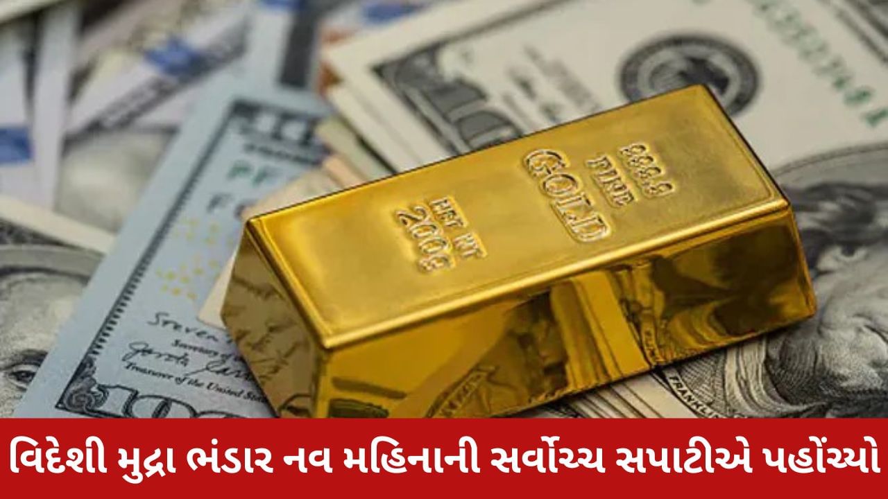 Forex Reserve : દેશનો વિદેશી મુદ્રા ભંડાર નવ મહિનાની સર્વોચ્ચ સપાટીએ પહોંચ્યો, જાણો દેશની તિજોરીમાં કેટલું સોનું છે?