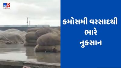 Gujarati video: રાજકોટના ગ્રામ્ય વિસ્તારોમાં કમોસમી વરસાદ, ધોરાજી યાર્ડની બેદરકારીથી જણસી પલળી, ઉપલેટામાં પાણી ભરાયા