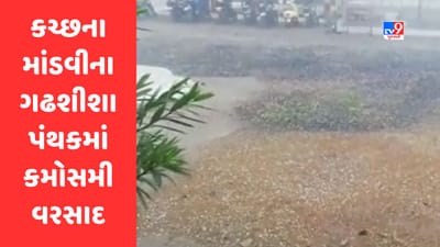 Gujarati Video: કચ્છના માંડવીના ગઢશીશા પંથકમાં કમોસમી વરસાદ વરસ્યો