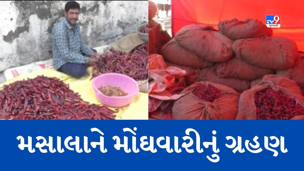 Rajkot: ગૃહિણીઓનું ખોરવાયુ બજેટ, મસાલાને લાગ્યુ મોંઘવારીનું ગ્રહણ, ભાવમાં 30થી 40 ટકાનો થયો વધારો Rajkot: ગૃહિણીઓનું ખોરવાયુ બજેટ, મસાલાને લાગ્યુ મોંઘવારીનું ગ્રહણ, ભાવમાં 30થી 40 ટકાનો થયો વધારો