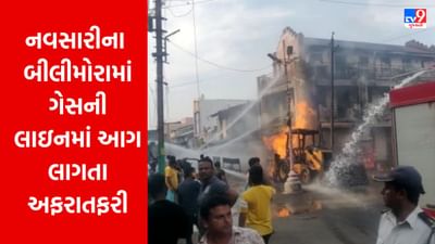 Gujarati Video : નવસારીના બીલીમોરામાં ગેસ લાઇનમાં આગ લાગતા અફરા તફરી મચી, આગ પર કાબૂ મેળવાયો