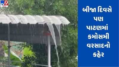 Gujarati video: પાટણ જિલ્લા અને ગ્રામ્ય વિસ્તારમાં ધોધમાર વરસાદ, જુઓ video