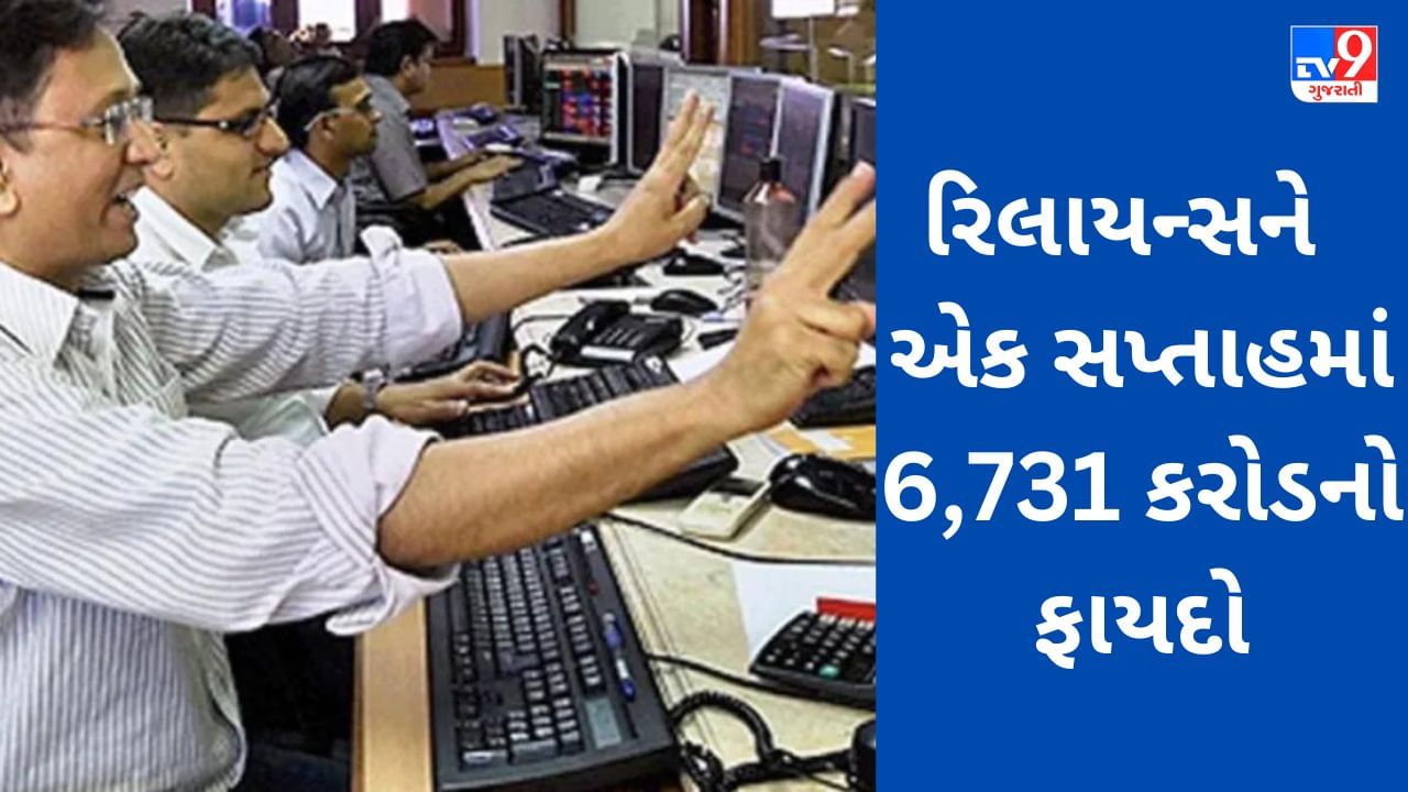 Senex Top -10 : રિલાયન્સના રોકાણકારોને માત્ર એક સપ્તાહમાં 5% રિટર્ન મળ્યું,ટોચની 10 પૈકી 8 કંપનીઓની માર્કેટ કેપમાં 82,169 કરોડનો વધારો