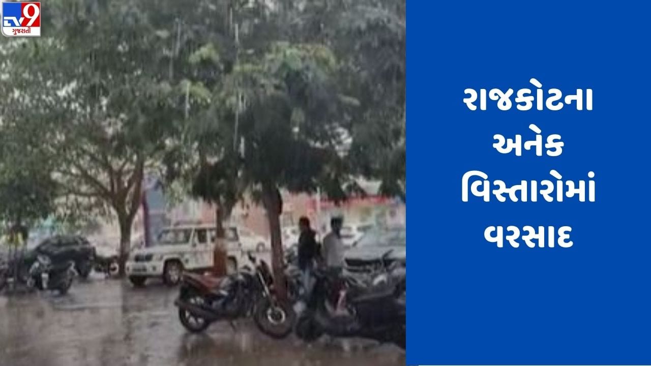 Rajkot શહેર અને જિલ્લામાં વરસાદી ઝાપટાથી શહેરીજનોને ગરમીથી રાહત, ખેડૂતોને આફત