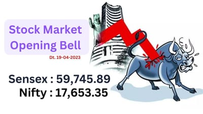 Share Market Today : શેરબજારમાં ઘટાડાની હેટ્રિક લાગી, Sensex 59,643 સુધી લપસ્યો