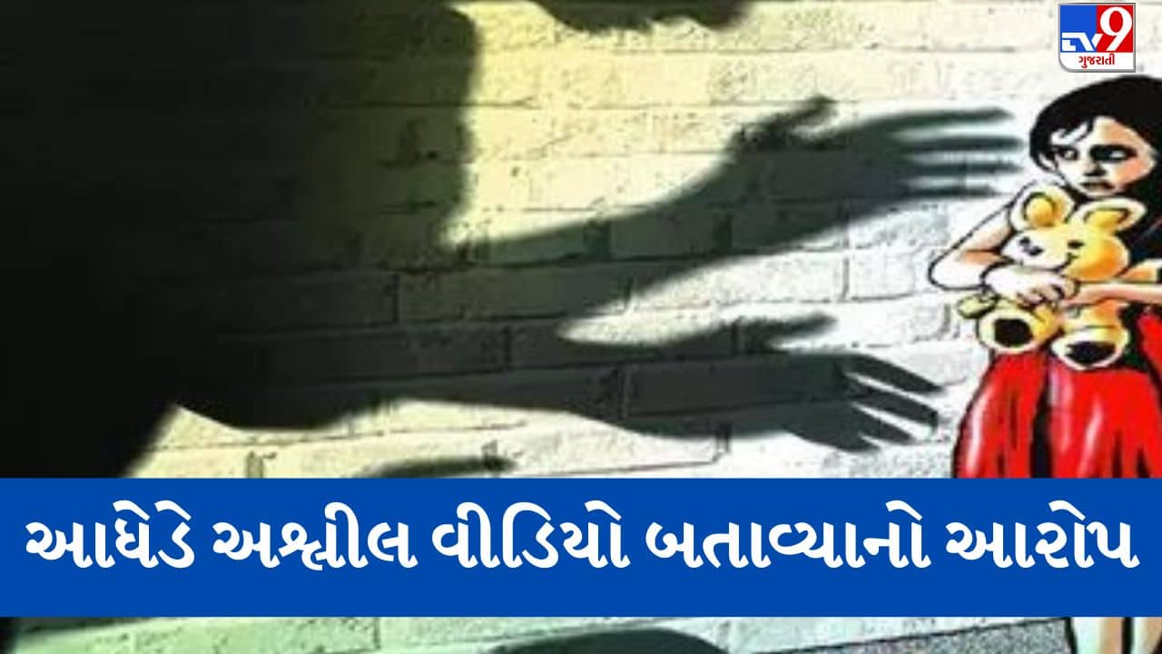 Gujarati video: 7 વર્ષની બાળકીને અડપલાં કરનારા નરાધમ આધેડને સ્થાનિકોએ મેથીપાક ચખાડીને પોલીસ હવાલે કર્યો