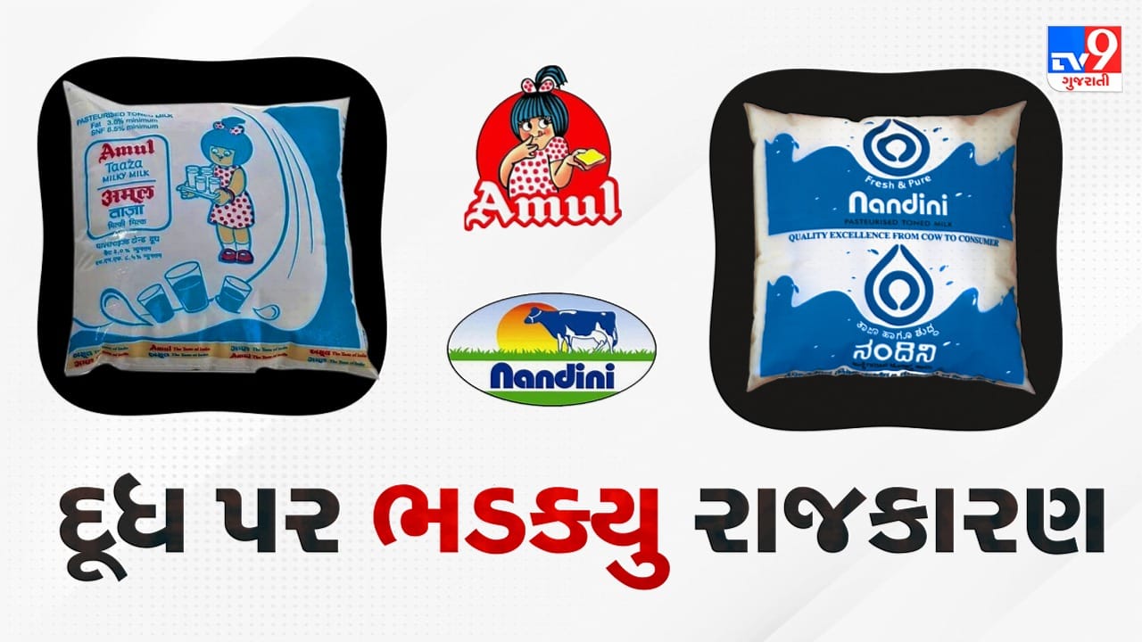 Karnataka Election 2023: કર્ણાટકમાં અમૂલના પ્રવેશને લઈ રાજકારણ ગરમાયું, જુઓ Video Karnataka Election 2023: કર્ણાટકમાં અમૂલના પ્રવેશને લઈ રાજકારણ ગરમાયું, જુઓ Video