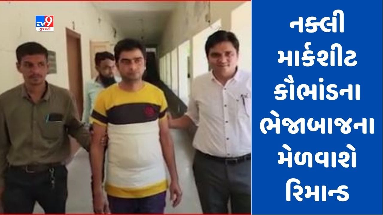 Gujarati Video : ખેડા નક્લી માર્કશીટ કૌભાંડમાં થશે ચોંકાવનારા ખૂલાસા, LCBએ દિલ્હીથી પકડેલા ભેજાબાજના આજે મેળવાશે રિમાન્ડ Gujarati Video : ખેડા નક્લી માર્કશીટ કૌભાંડમાં થશે ચોંકાવનારા ખૂલાસા, LCBએ દિલ્હીથી પકડેલા ભેજાબાજના આજે મેળવાશે રિમાન્ડ