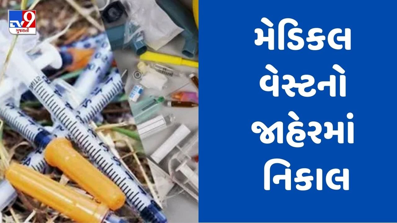 Mahesana : ઘુમાસણ તળાવ પાસે એક્સપાયરી ડેટવાળા ઇન્જેક્શન અને દવા મળતા સ્થાનિકોમાં જોવા મળ્યો રોષ, જુઓ Video Mahesana : ઘુમાસણ તળાવ પાસે એક્સપાયરી ડેટવાળા ઇન્જેક્શન અને દવા મળતા સ્થાનિકોમાં જોવા મળ્યો રોષ, જુઓ Video