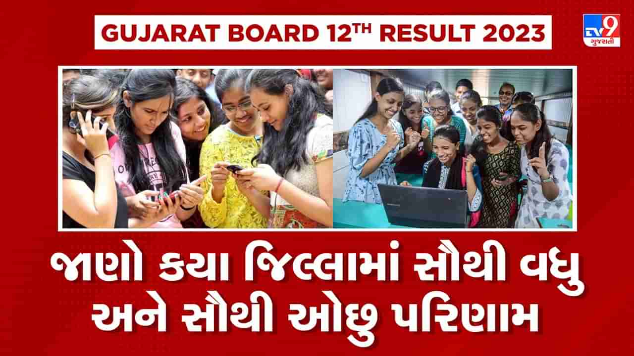 GSEB HSC Result 2023 Declared : સૌથી વધુ કચ્છ જિલ્લાનું 84.59% પરિણામ, દાહોદ જિલ્લાનું સૌથી ઓછુ 54.67% પરિણામ જાહેર