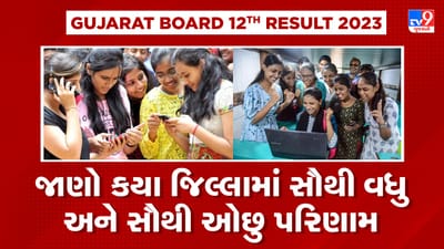 GSEB HSC Result 2023 Declared : સૌથી વધુ કચ્છ જિલ્લાનું 84.59% પરિણામ, દાહોદ જિલ્લાનું સૌથી ઓછુ 54.67% પરિણામ જાહેર
