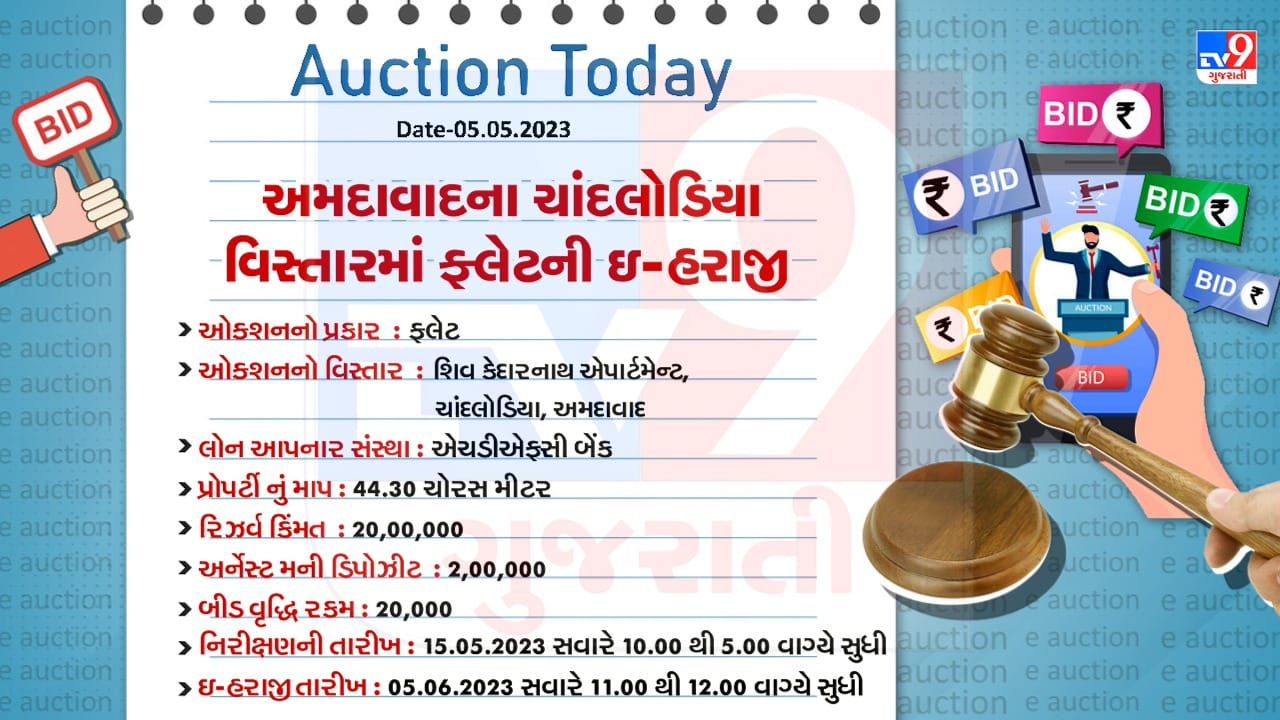 Ahmedabad Chandlodiya Flat E Auction Detail