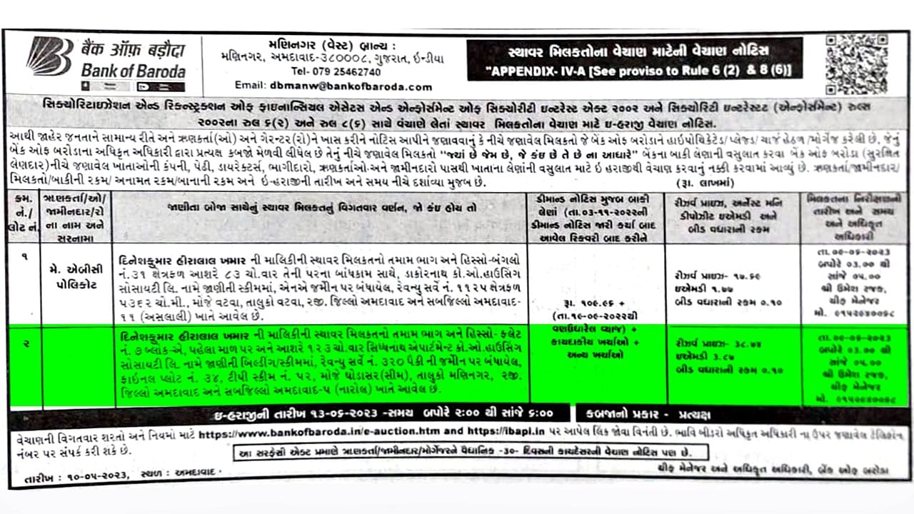 Ahmedabad Ghodhasar E Auction Paper Cutting