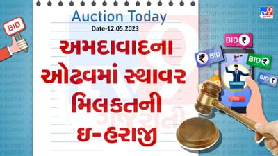 Auction Today : અમદાવાદના ઓઢવમાં સ્થાવર મિલકતની ઇ- હરાજી, જાણો વિગતો