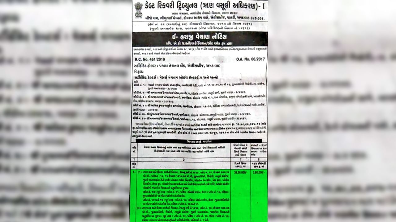 Banaskantha E Auction Paper Cutting