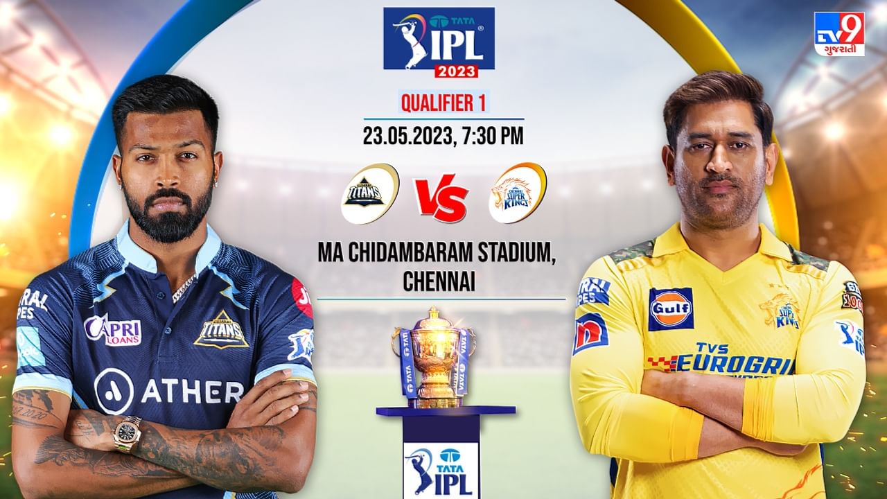 CSK vs GT Qualifier 1 Live Score, IPL 2023: Gujarat Titans and Chennai Super Kings clash for direct entry to the final, toss will be held at 7 o'clock