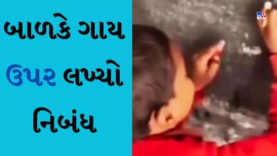 Viral Video : સાહેબે બાળકને કહ્યું- 'ગાય પર નિબંધ લખો', જવાબ વાંચીને તમે હસવાનું રોકી નહીં શકો