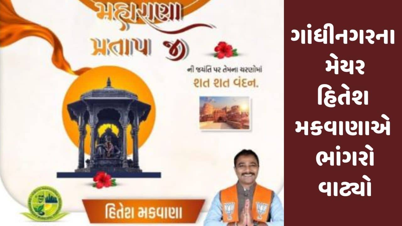 Gujarati Video : ગાંધીનગરના મેયર હિતેશ મકવાણાએ ભાંગરો વાટ્યો, મહારાણા પ્રતાપના સ્થાને શિવાજીની તસવીર પોસ્ટ કરી