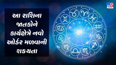Horoscope Today Video : આ 2 રાશિના જાતકોને કાર્યક્ષેત્રે નવો ઓર્ડર મળવાની શક્યતા, જાણો કઈ કઈ રાશિ છે, જુઓ Video