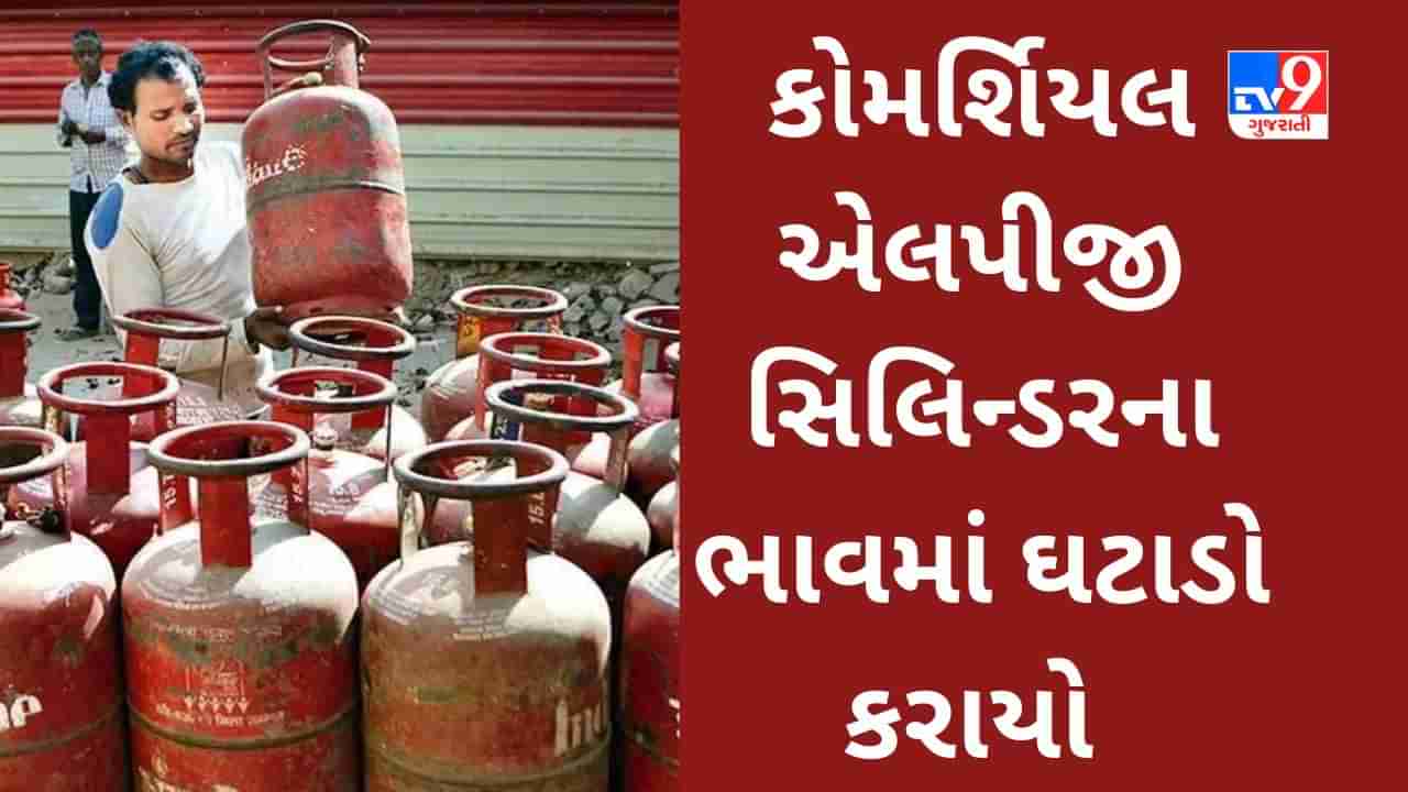 LPG Gas Cylinder Price : મહિનાના પહેલા દિવસે સરકારે આપ્યા રાહતના સમાચાર, કોમર્શિયલ એલપીજી ગેસ સિલિન્ડર થયો સસ્તો, જાણો નવા ભાવ